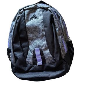 Adidas Unisex Everyday Backpack, Tone purple  grey /Black/